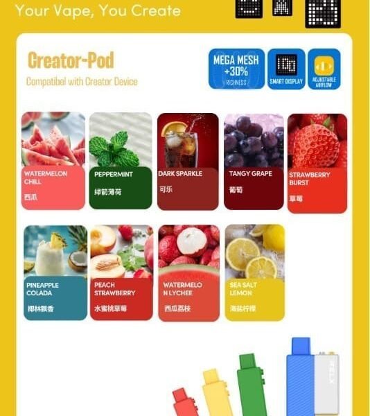 Relx Creator 积木系列18000puffs 烟弹(第一次购买记得买主机唷)